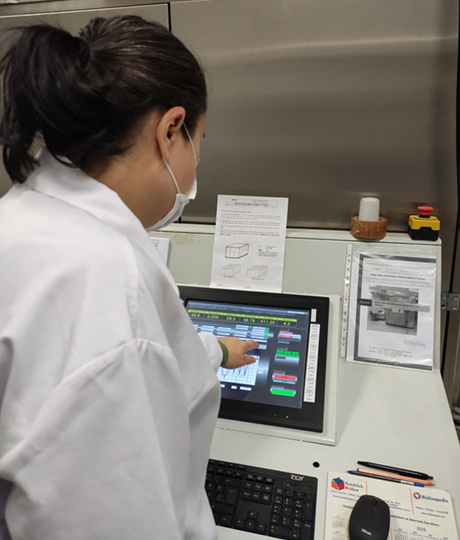 Teknomar Industrial Ethylene Oxide Sterilization Device Kiosk Management Panel